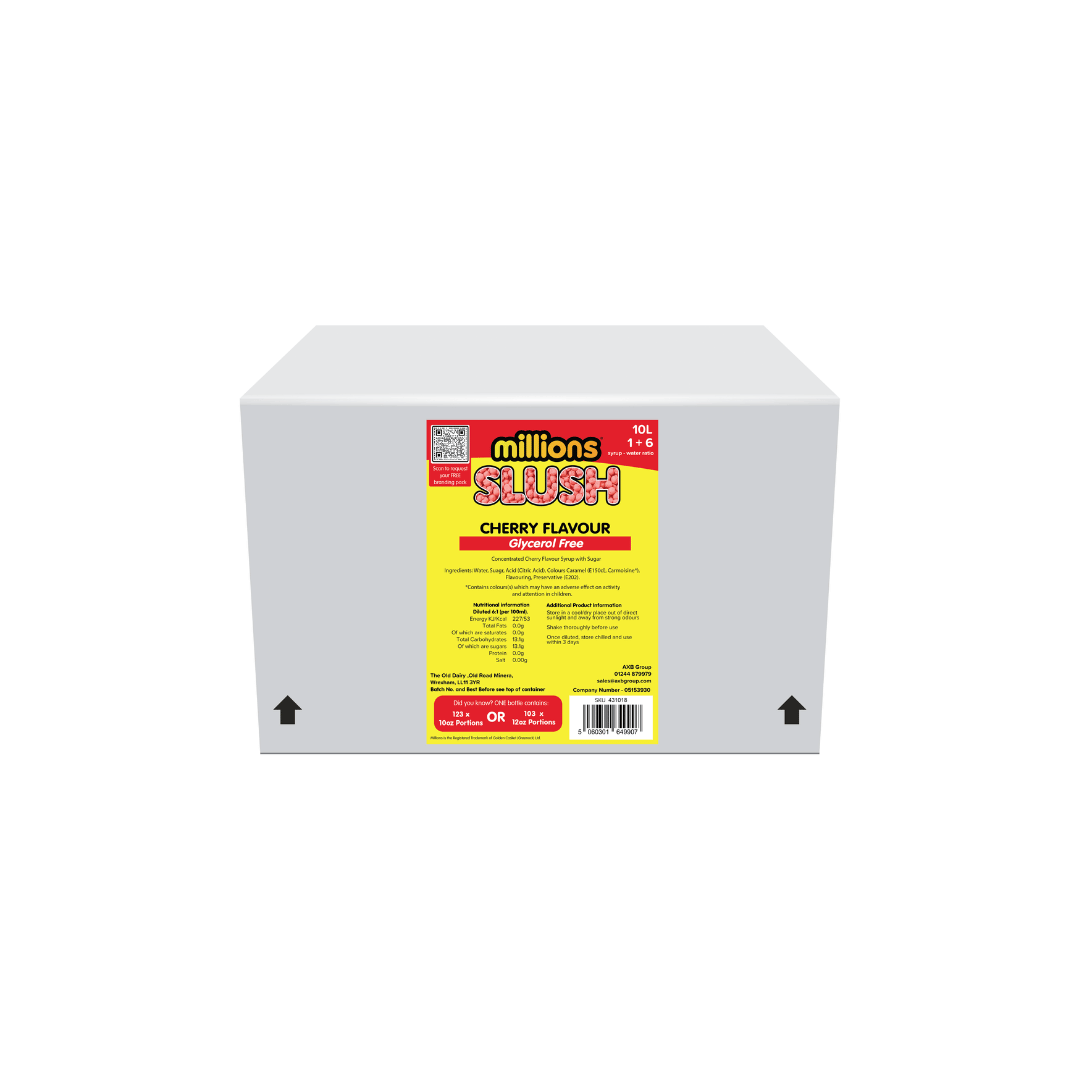 Millions® Glycerol Free Cherry Syrup 10L BIB - Screw Connector