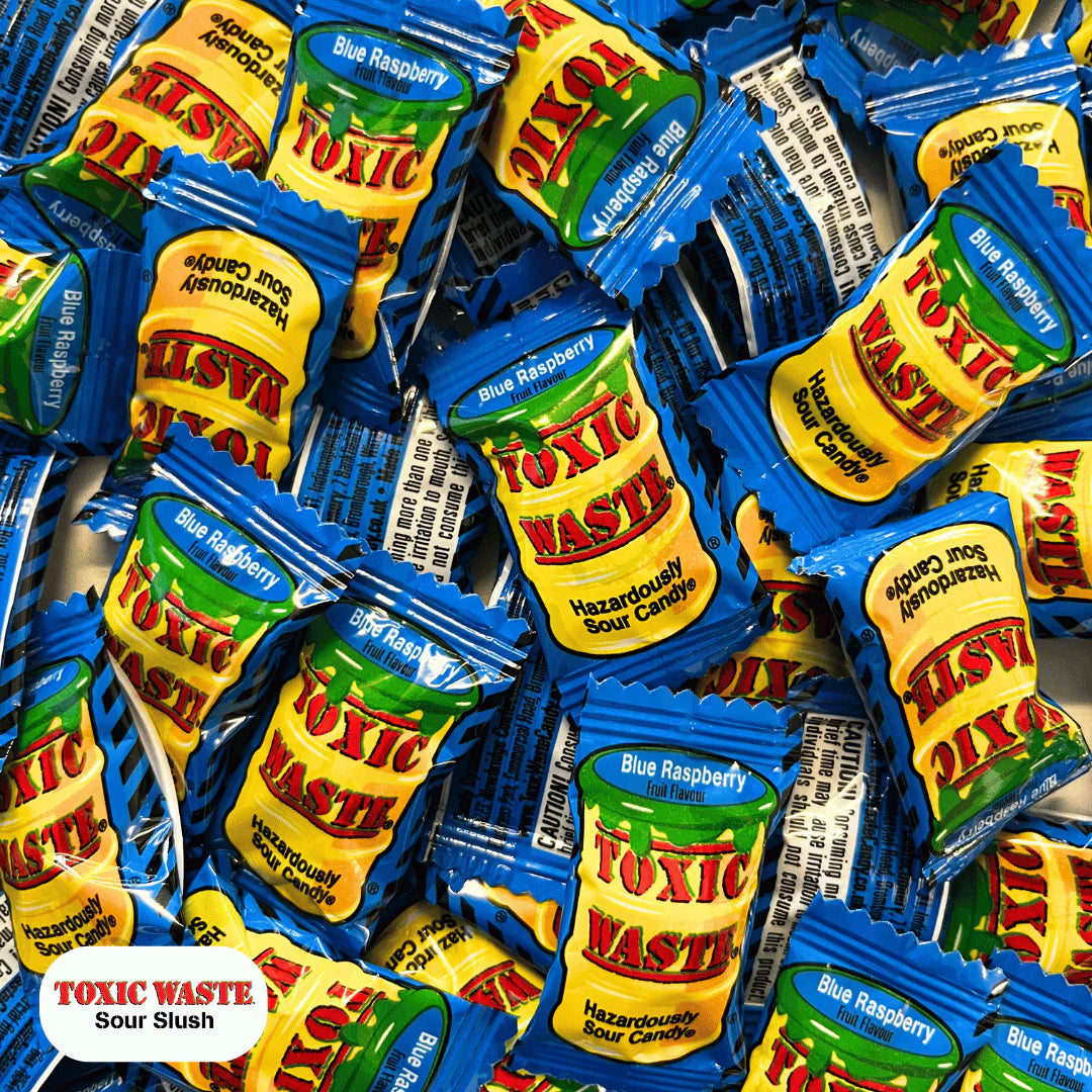 (NLA) Toxic Waste Hazardously Sour Blue Raspberry Fizzy Slush Syrup 10L BIB