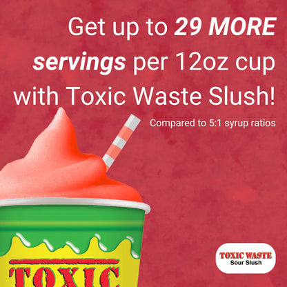 (NLA) Toxic Waste Hazardously Sour Cherry Fizzy Slush Syrup 10L BIB