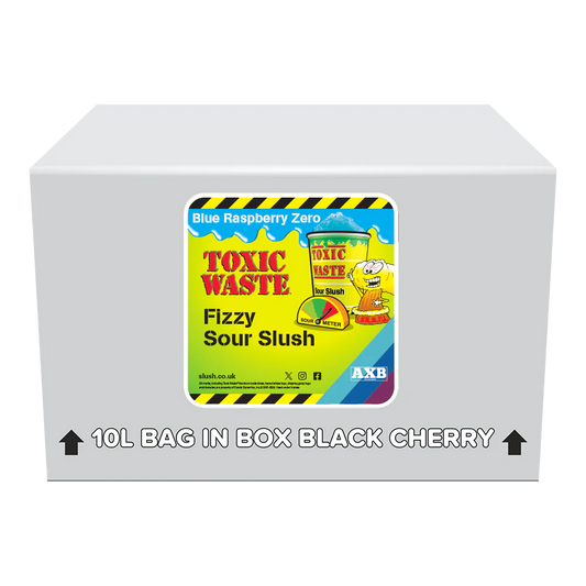 (NLA) Toxic Waste Hazardously Sour Blue Raspberry Fizzy Slush Syrup 10L BIB