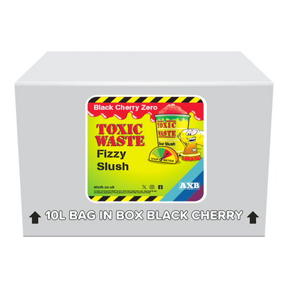 (NLA) Toxic Waste Hazardously Sour Cherry Fizzy Slush Syrup 10L BIB
