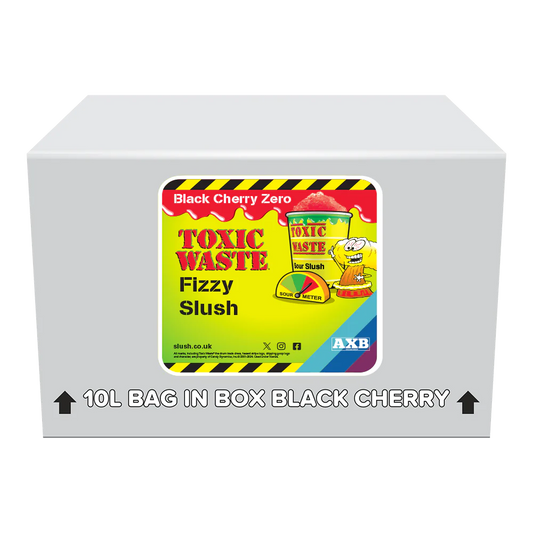 (NLA) Toxic Waste Hazardously Sour Cherry Fizzy Slush Syrup 10L BIB