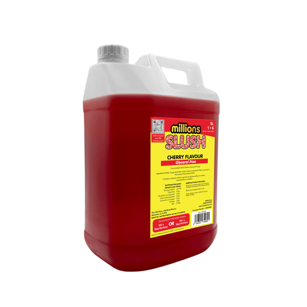 Millions®5L Glycerol Free Cherry Slush Syrup