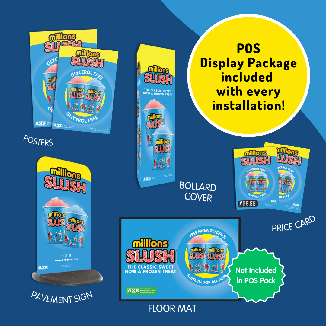 Millions® Slush - Skyline 2 Machine (with free starter pack)
