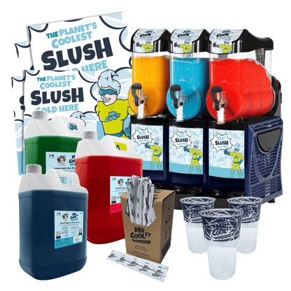 Refurbished Pro Triple Bowl 10L Slush Machine - With Free Stock!.