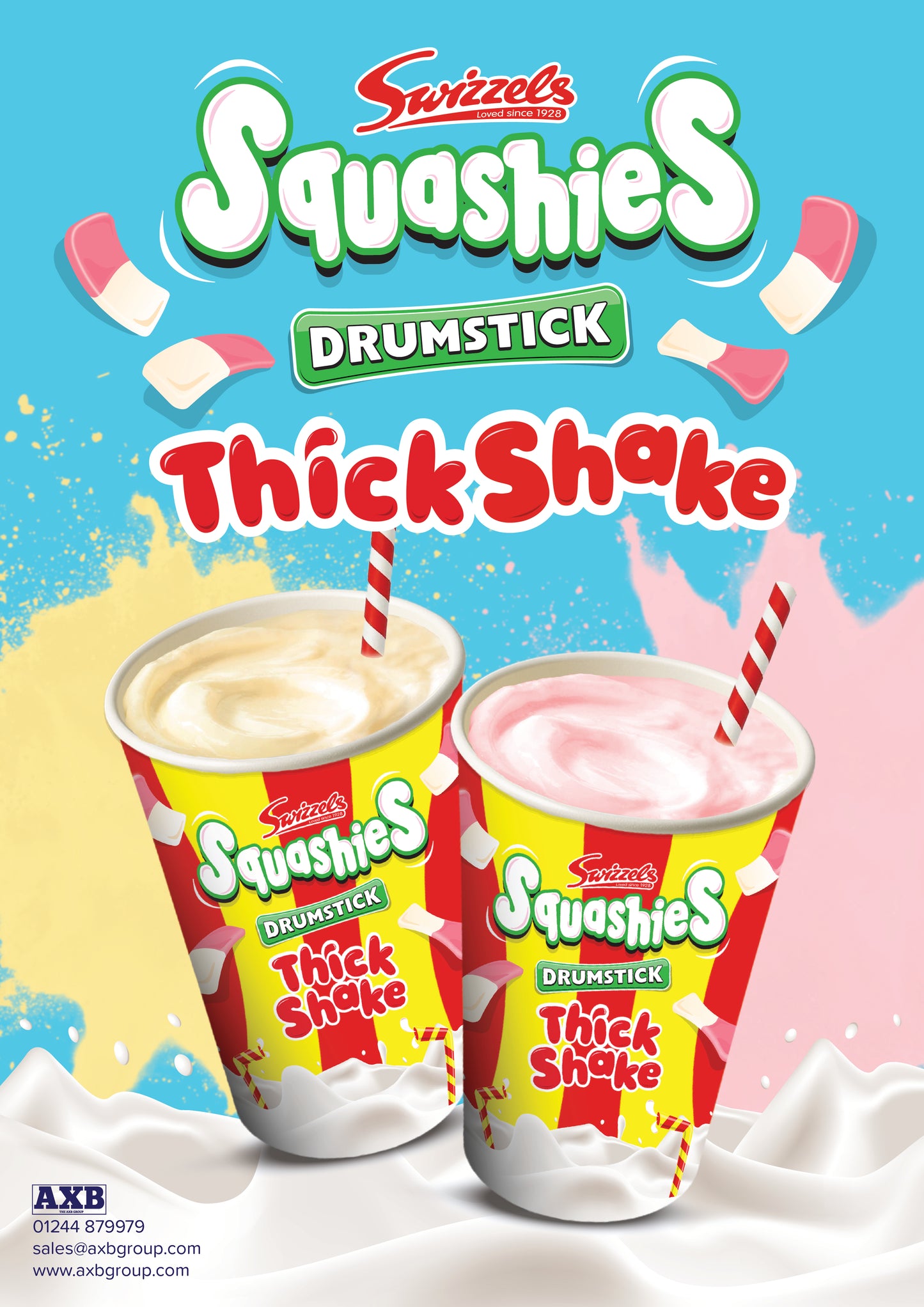 A4 Squashies® Thickshake Poster - Blue