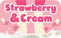 Squashies® Rectangle Flavour Sticker - Strawberry and Cream