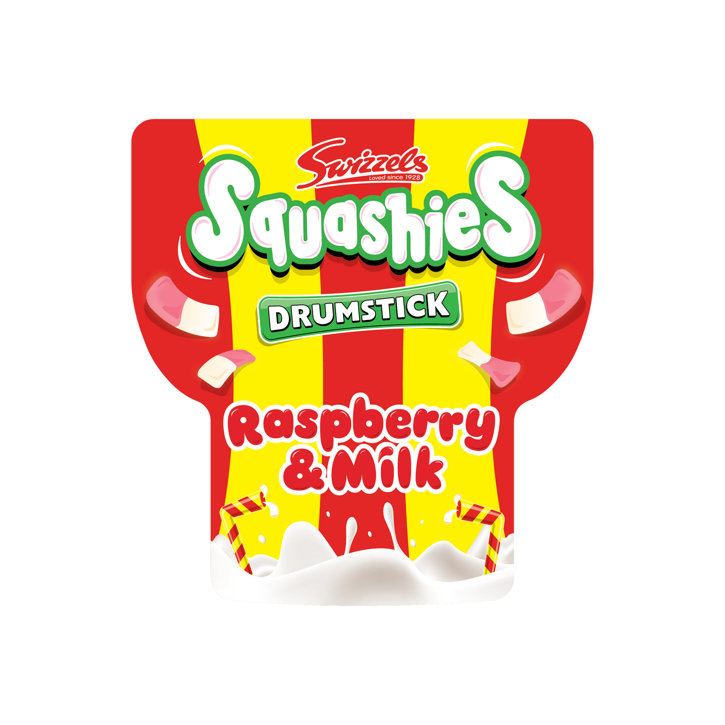 Skyline Lid Sticker - Squashies® Raspberry & Milk