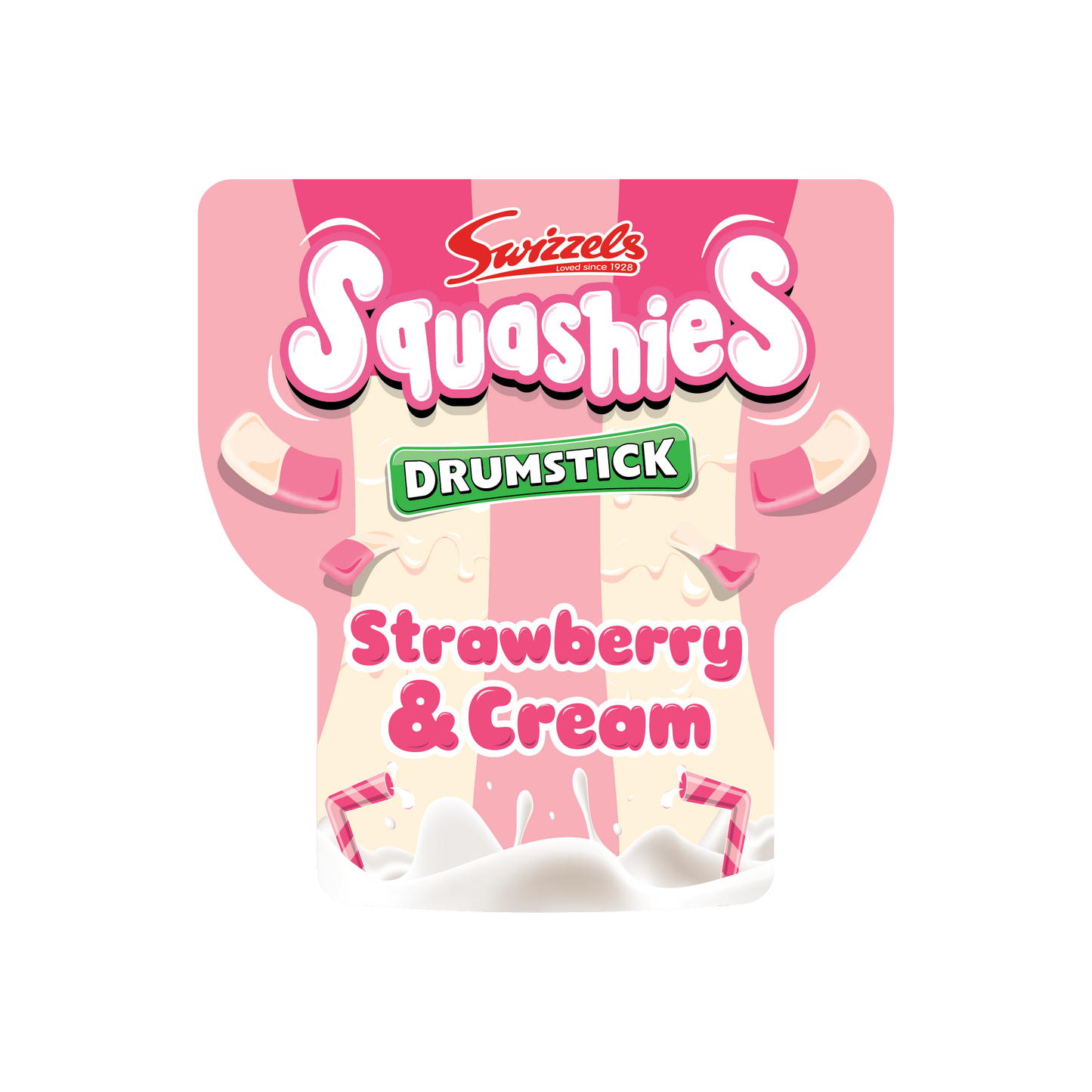 Skyline Lid Sticker - Squashies® Strawberry & Cream