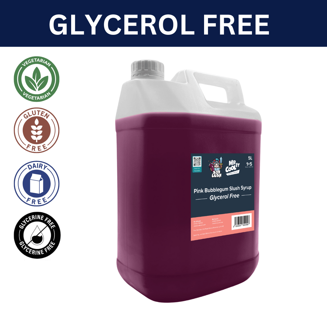 Pink Bubblegum Glycerol-Free Slush Syrup